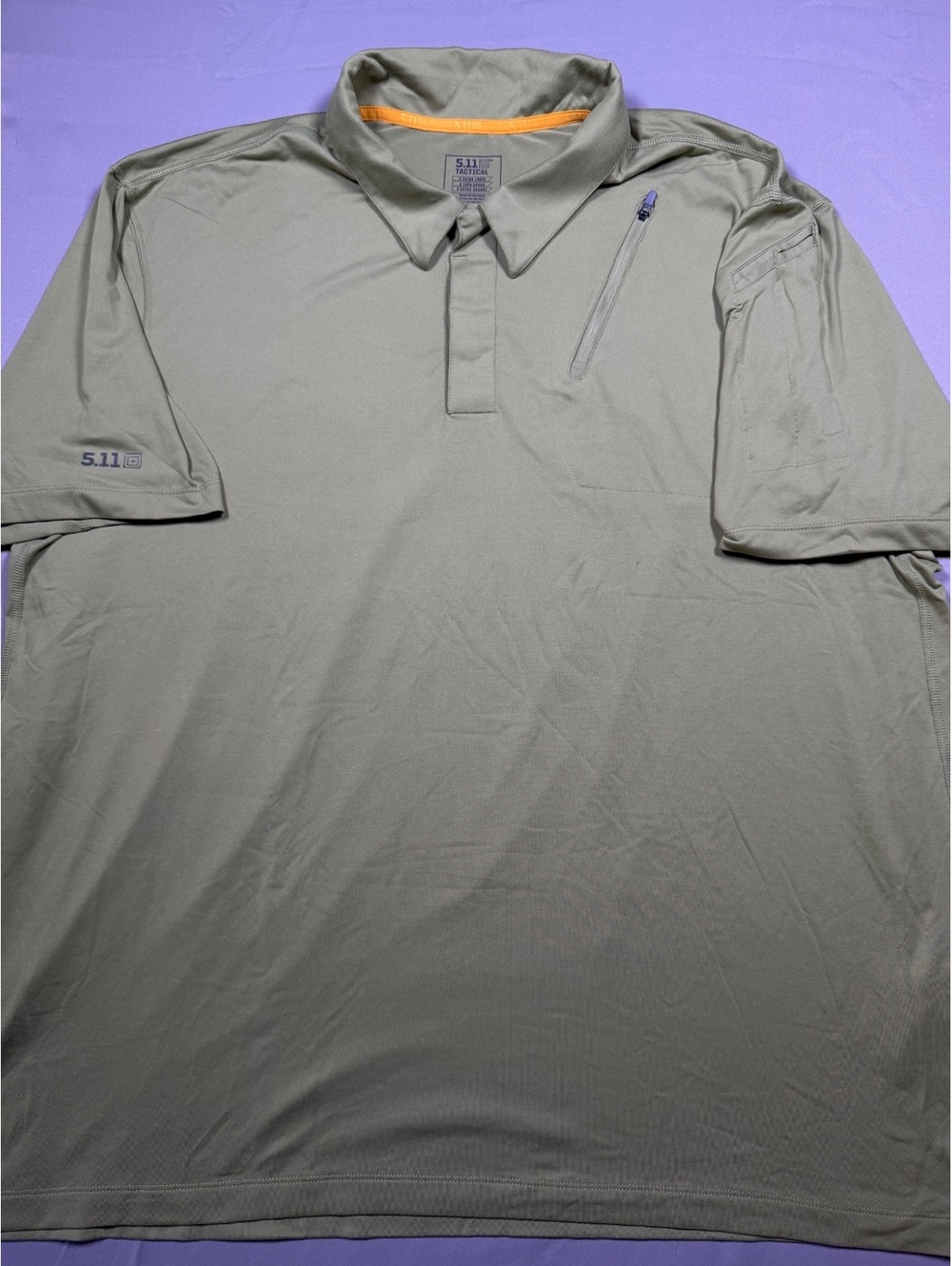 5.11 Tactical Odyssey Polo Men’s XL Green Performance Stretch 71032
